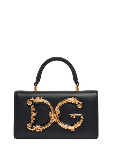 Sac À Main Mini En Cuir Dg Girls - DOLCE & GABBANA - Modalova