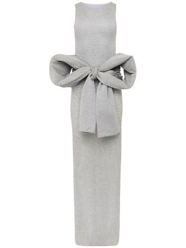 Robe Longue Sans Manches En Maille À Nœud Oversize - JW ANDERSON - Modalova