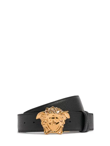 Ceinture Réversible En Cuir Medusa 4 Cm - VERSACE - Modalova