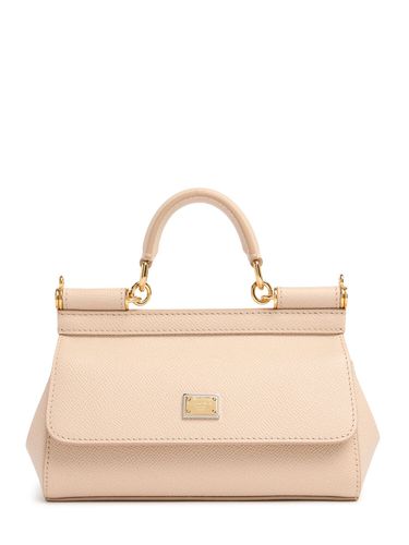 Petit Sac En Cuir Dauphine Sicily Elongated - DOLCE & GABBANA - Modalova