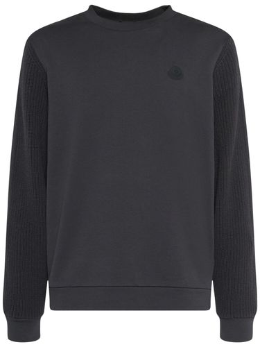 Sweat-shirt En Molleton De Coton - MONCLER - Modalova