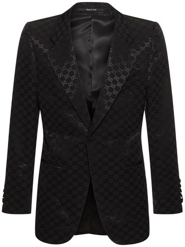 Blazer En Coton Et Viscose Gg - GUCCI - Modalova