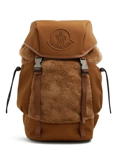 Sac À Dos En Laine Vierge Douce - MONCLER - Modalova