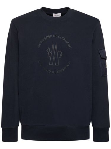 Sweat-shirt En Coton À Logo - MONCLER - Modalova