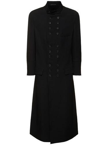 Manteau Long En Laine À Double Boutonnage - YOHJI YAMAMOTO - Modalova