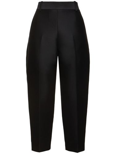 Pantalon Droit En Faille De Soie Et Laine Cam - KHAITE - Modalova