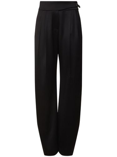 Pantalon En Satin De Laine - BRUNELLO CUCINELLI - Modalova