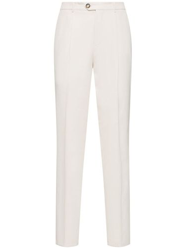 Pantalon Droit En Gabardine De Coton - BRUNELLO CUCINELLI - Modalova