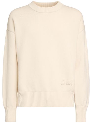 Pull-over Col Rond En Coton Et Laine Ami - AMI PARIS - Modalova