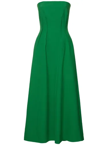 Robe Midi En Cady Plissé - ELIE SAAB - Modalova