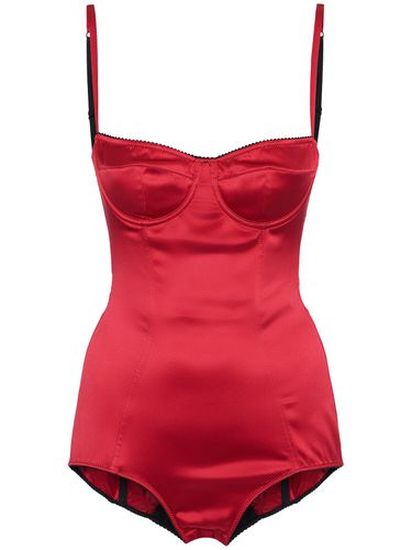 Body En Satin De Soie Stretch - DOLCE & GABBANA - Modalova