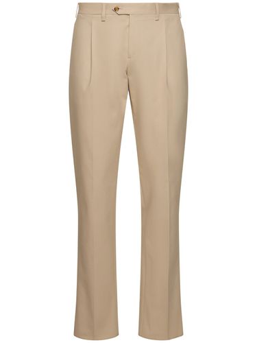 Pantalon Plissé En Coton Stretch - LARDINI - Modalova