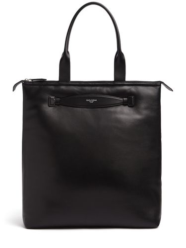 Tote Bag En Cuir Plongé À Logo - DOLCE & GABBANA - Modalova