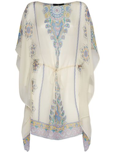 Robe Caftan Courte En Soie - ETRO - Modalova