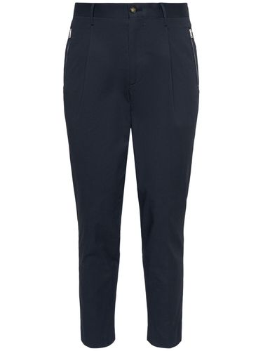 Pantalon En Coton Mélangé Avec Poches Zippées - ETRO - Modalova