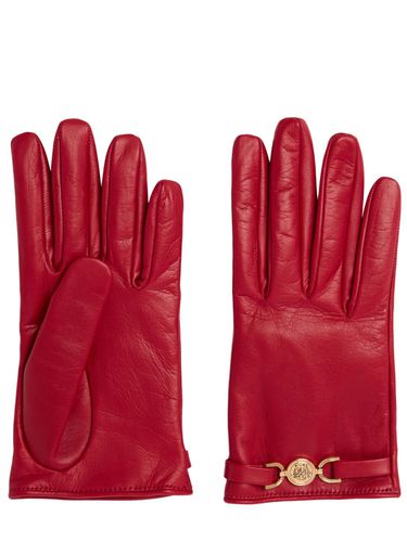 Gants En Cuir Medusa Clamp - VERSACE - Modalova