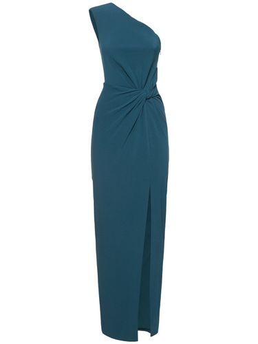 Robe Longue Asymétrique En Crêpe De Satin - ROLAND MOURET - Modalova