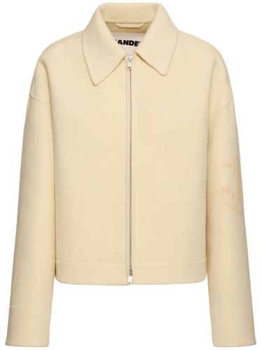 Veste Boxy En Laine Feutrée - JIL SANDER - Modalova