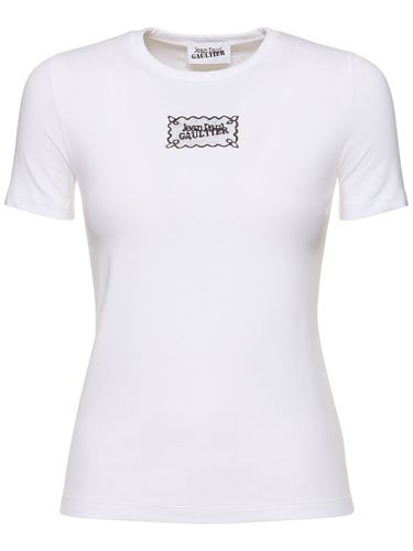 T-shirt En Jersey De Coton Stretch - JEAN PAUL GAULTIER - Modalova