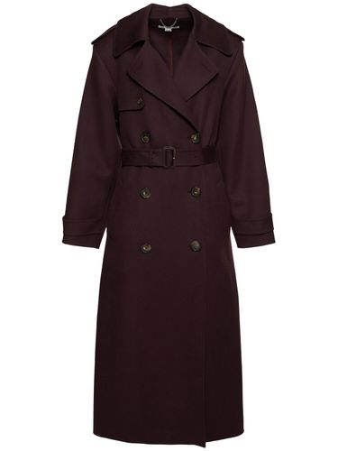 Trench-coat Long En Laine - STELLA MCCARTNEY - Modalova