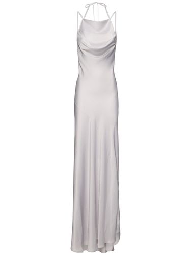 Robe Longue En Satin Drapé - Y/PROJECT - Modalova