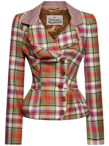 Veste En Laine Tartan Drunken - VIVIENNE WESTWOOD - Modalova