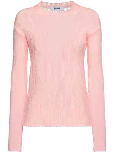 Pull-over Ajouré À Col Ras-du-cou - MSGM - Modalova