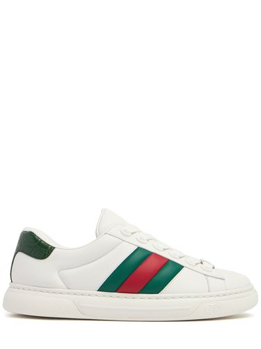 Sneakers En Cuir Hyper Ace - GUCCI - Modalova