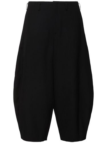 Pantalon Taille Mi-haute En Gabardine De Laine - COMME DES GARÇONS HOMME PLUS - Modalova