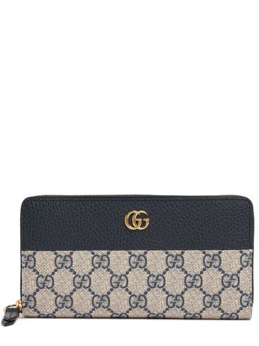 Portefeuille Zippé En Toile Gg Marmont - GUCCI - Modalova