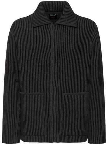 Veste En Laine Mélangée - ZEGNA - Modalova