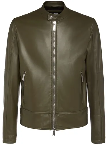 Veste En Cuir Lisse Ryder - DSQUARED2 - Modalova