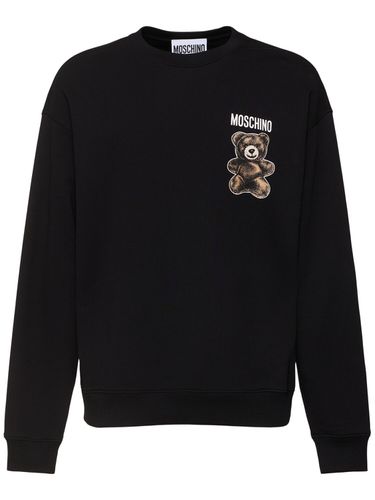 Sweat-shirt Col Rond À Imprimé Ourson - MOSCHINO - Modalova