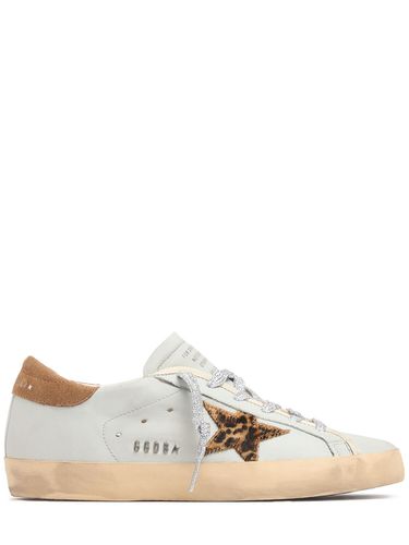 Sneakers En Cuir Nappa Super-star 20 Mm - GOLDEN GOOSE - Modalova