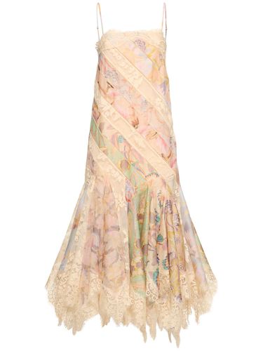 Robe Longue En Voile De Coton Mélangé Eden - ZIMMERMANN - Modalova