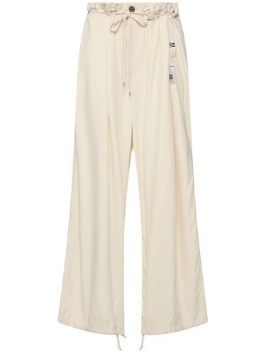 Pantalon Ample En Viscose À Plis - MIHARA YASUHIRO - Modalova