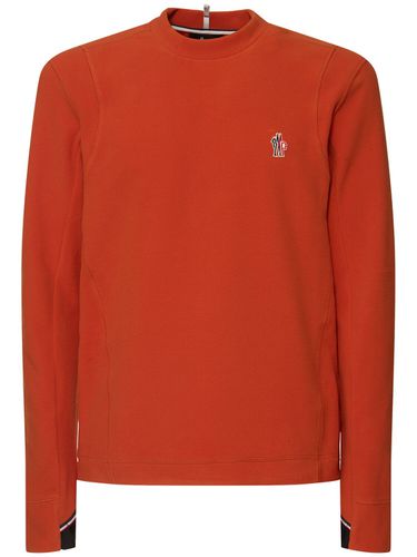 Sweat-shirt En Polaire Technique Stretch À Logo - MONCLER GRENOBLE - Modalova