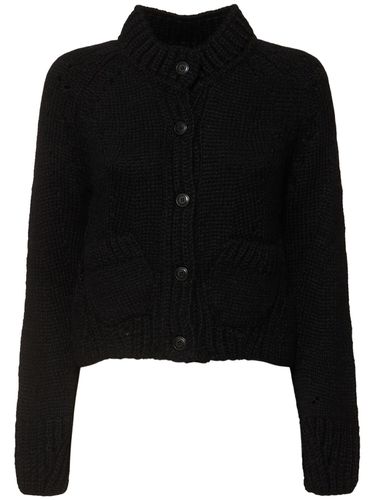 Cardigan Boutonné En Maille - ERMANNO SCERVINO - Modalova