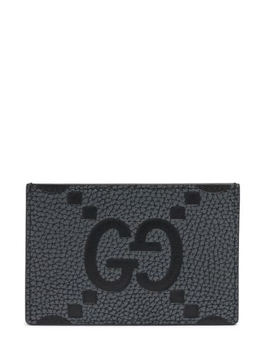 Gg Jumbo Leather Card Case - GUCCI - Modalova