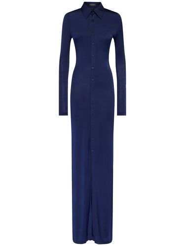 Robe Longue En Jersey Fluide Stretch - BALENCIAGA - Modalova