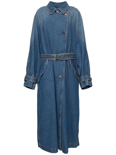 Trench-coat En Denim De Coton Brekka - ISABEL MARANT - Modalova