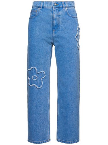 Jean Droit En Denim De Coton Enduit - MARNI - Modalova