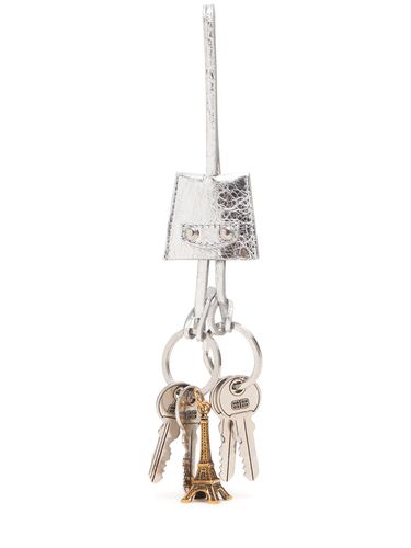 Eiffel Le City Leather Charm Key Holder - BALENCIAGA - Modalova