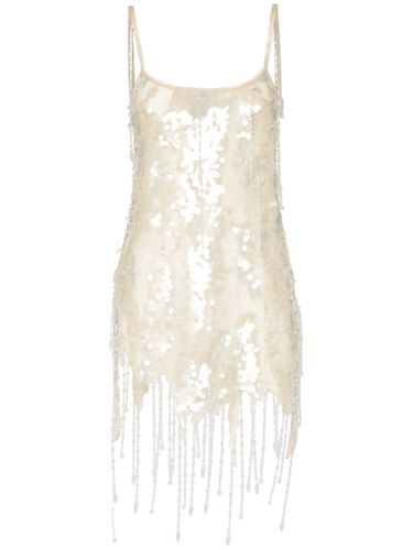 Sequined Silk Mini Dress - BLUMARINE - Modalova