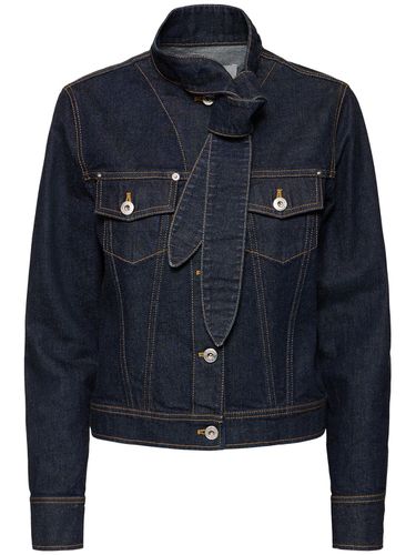 Veste En Denim Avec Col Écharpe - LANVIN - Modalova