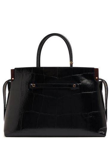 Grand Sac Satchel Embossé Croco Mercer - TORY BURCH - Modalova