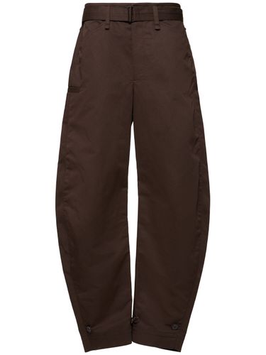 Pantalon Ample En Sergé De Coton Mélangé - LEMAIRE - Modalova