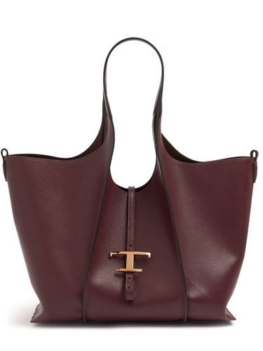 Sac Cabas Moyen En Cuir Grainé Souple - TOD'S - Modalova