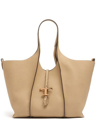 Sac Cabas Moyen En Cuir Grainé Souple - TOD'S - Modalova