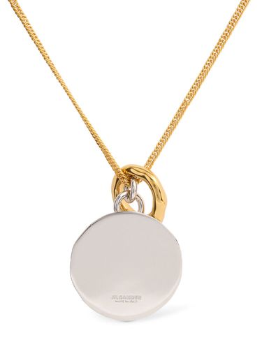 Collier Plaqué À Double Pendentif - JIL SANDER - Modalova